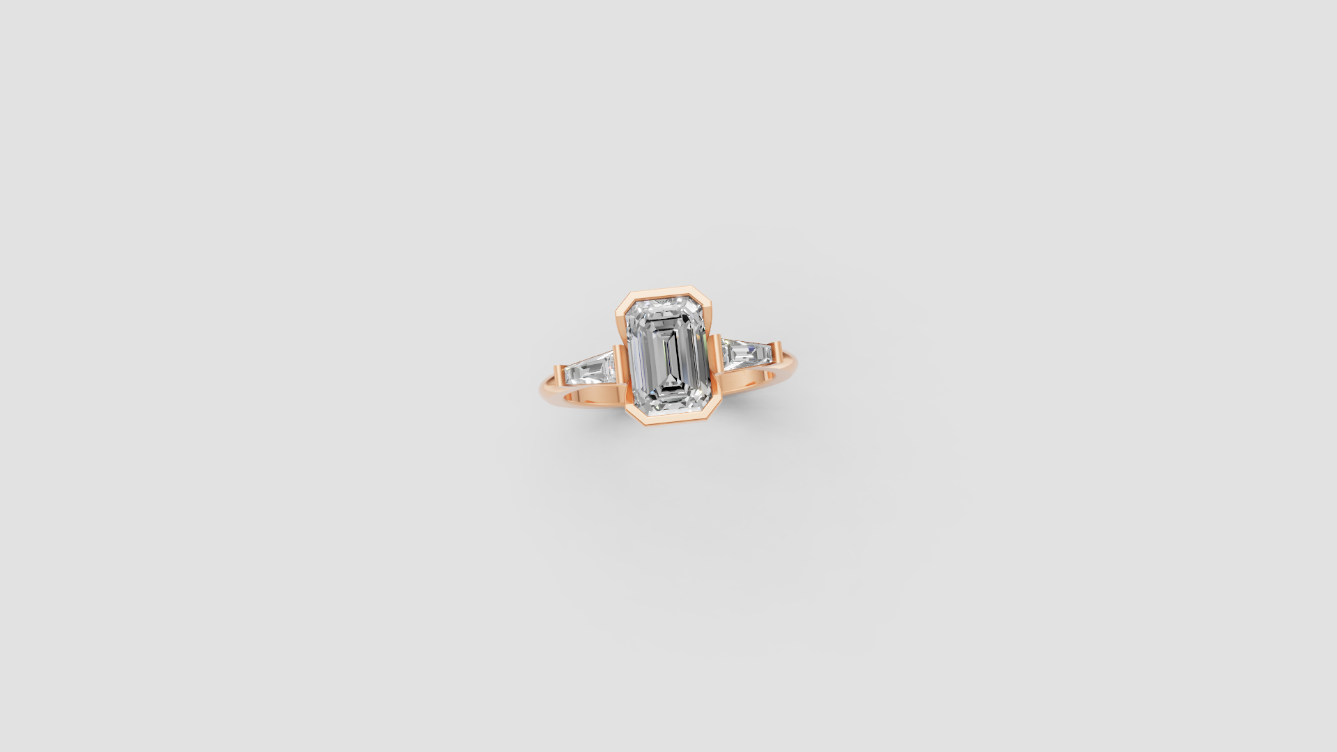💎 Emerald Elegance – Radiant Cut Diamond Ring | DS IMPEX Signature