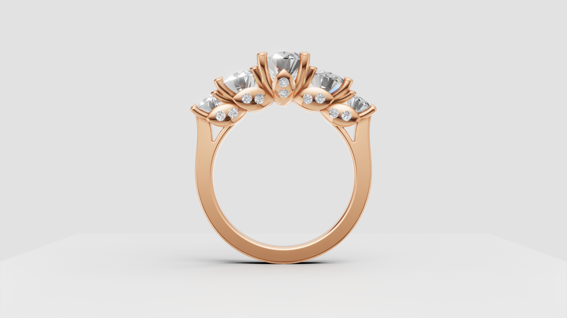 🌟 Trinity Brilliance – 4.50 Carat Three-Stone Diamond Ring | DS IMPEX Signature