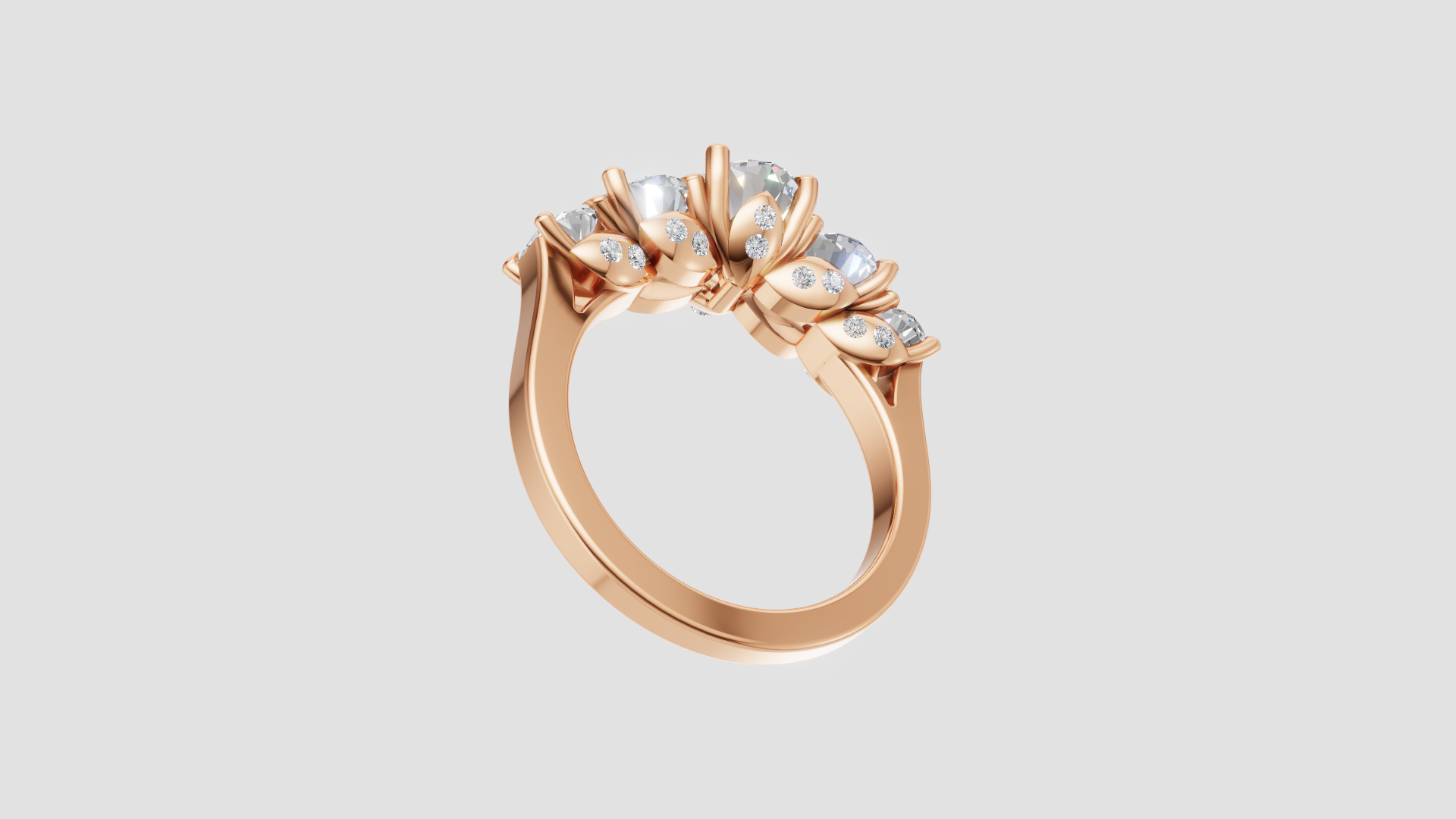 🌟 Trinity Brilliance – 4.50 Carat Three-Stone Diamond Ring | DS IMPEX Signature