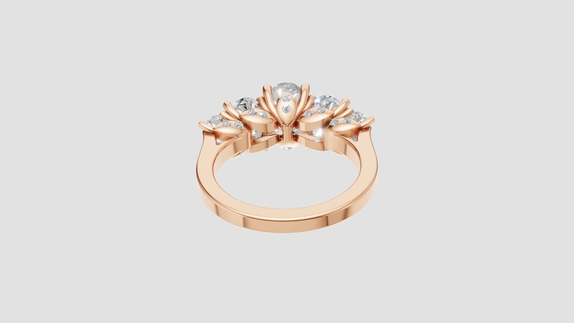 🌟 Trinity Brilliance – 4.50 Carat Three-Stone Diamond Ring | DS IMPEX Signature