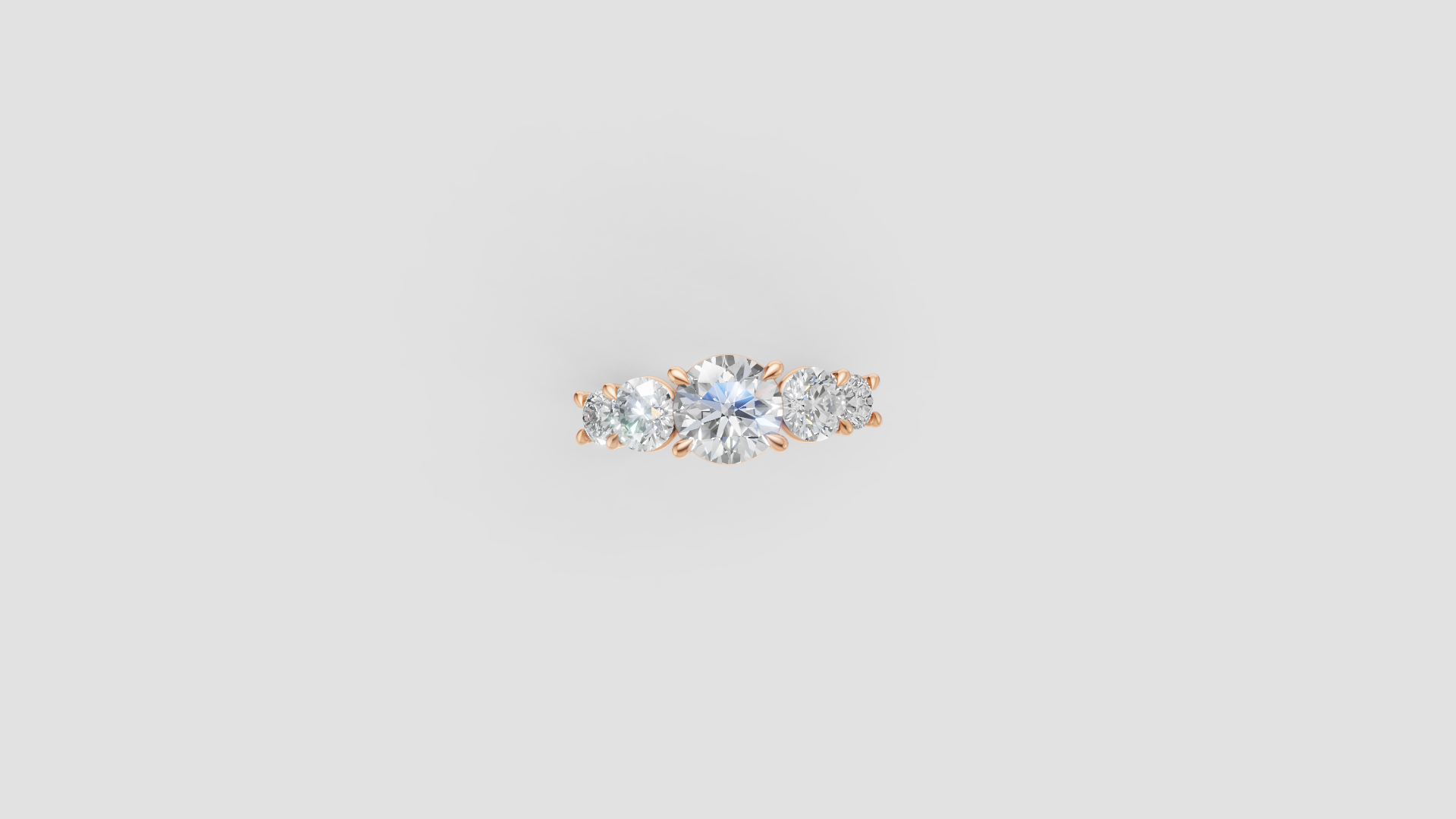 🌹 Radiant Quartet – Four-Stone Diamond Ring | DS IMPEX Signature