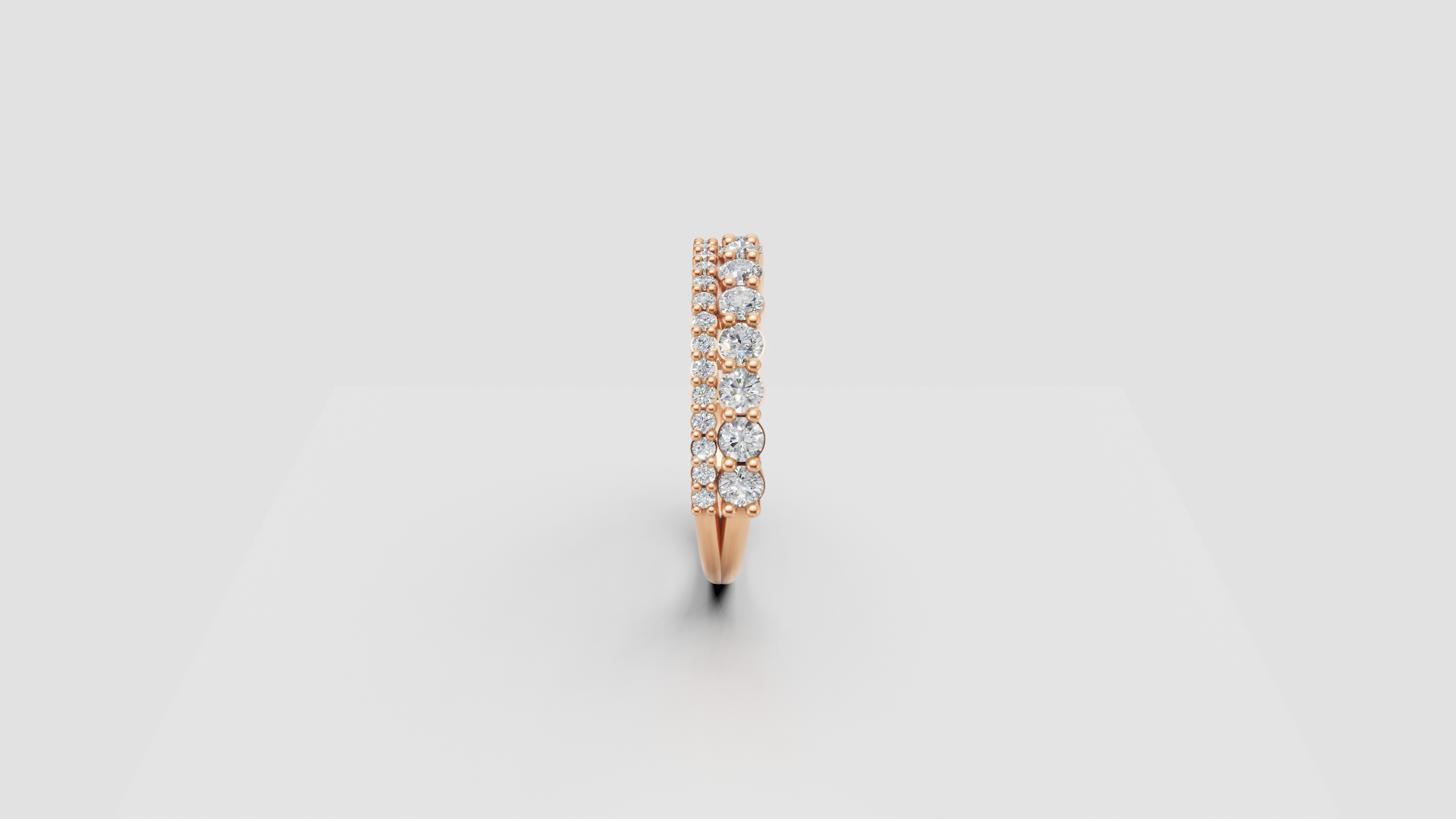 ✨ Double Row Diamond Band Ring – Elegant 14K Gold Design | DS IMPEX