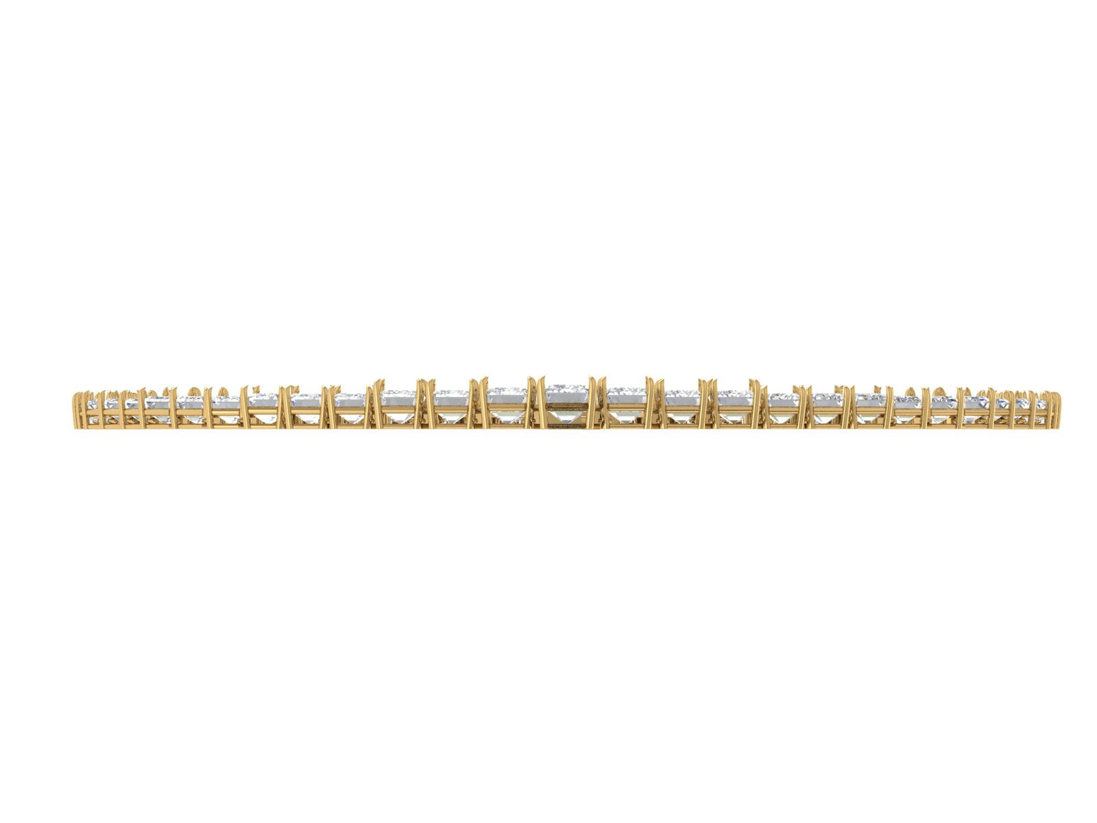 ✨ Regal Radiance – Emerald Cut Diamond Necklace | DS IMPEX