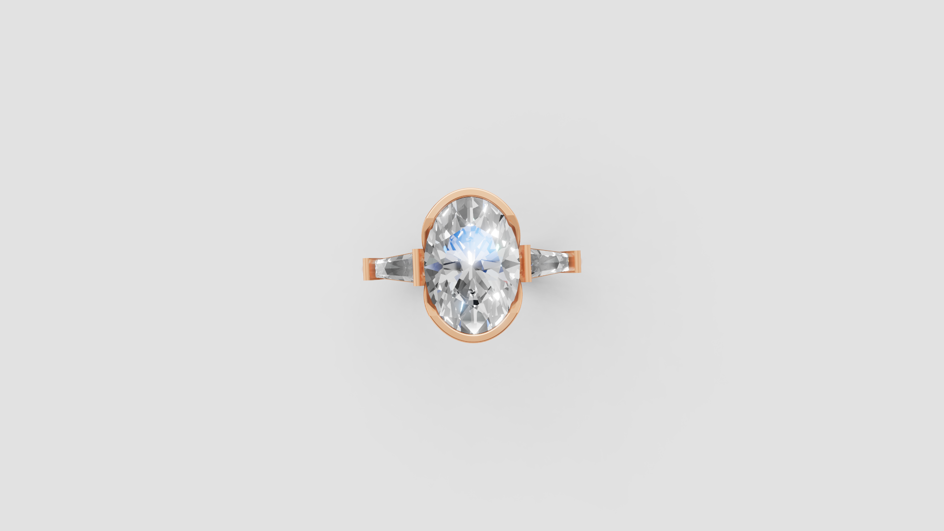 ✨ Oval Solitaire Engagement Ring – Classic 18K Gold | DS IMPEX
