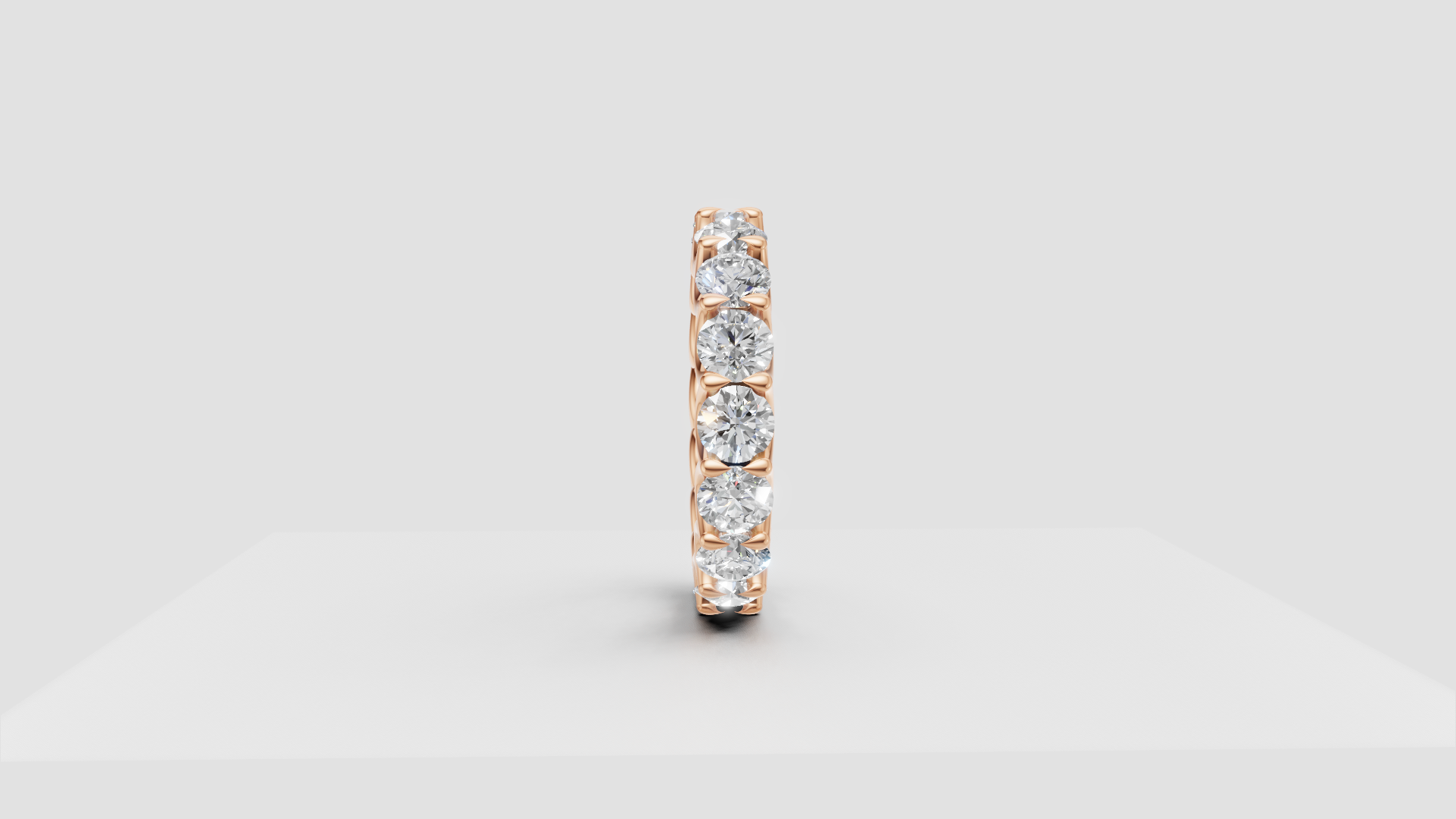 💎 Diamond Eternity Band – Full Round Setting | 14K Gold | DS IMPEX