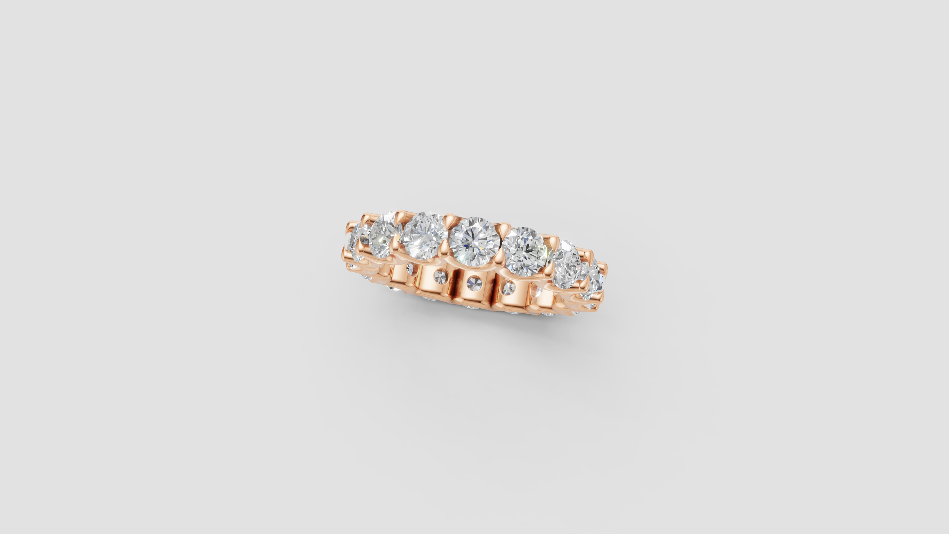 💎 Diamond Eternity Band – Full Round Setting | 14K Gold | DS IMPEX