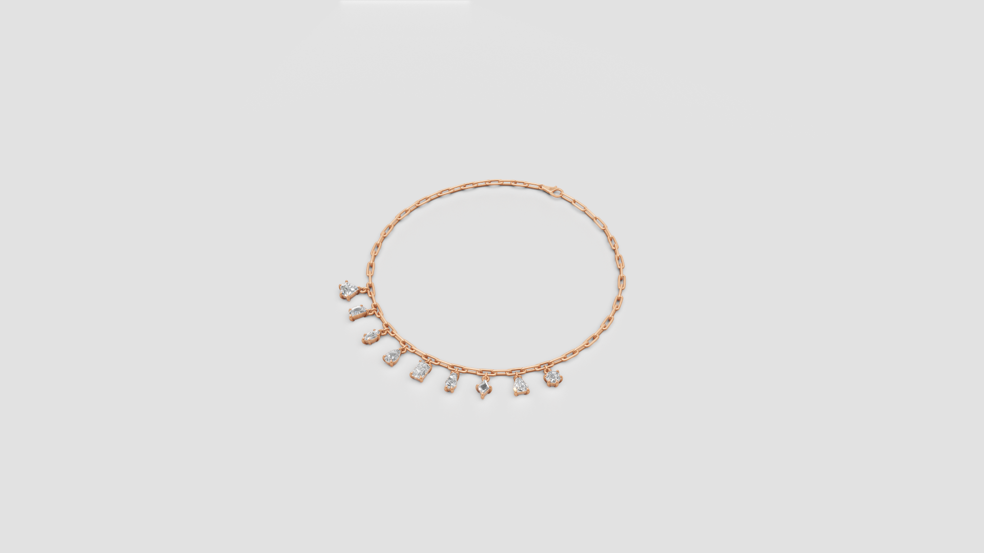 ✨ Modern Minimalist Diamond Charm Necklace | DS IMPEX