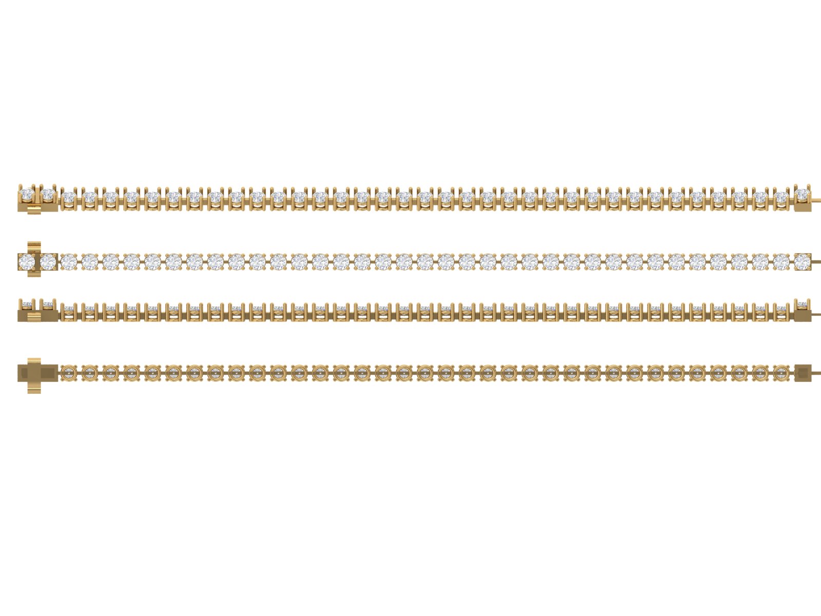Classic Diamond Tennis Bracelet | 18K Gold | DS IMPEX