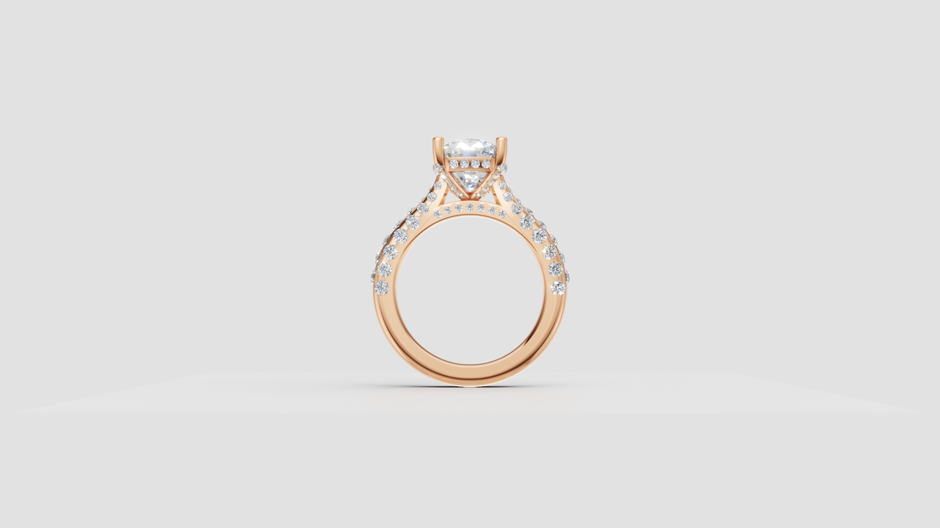 💍 Cushion-Cut Solitaire Engagement Ring | 14K Gold | DS IMPEX