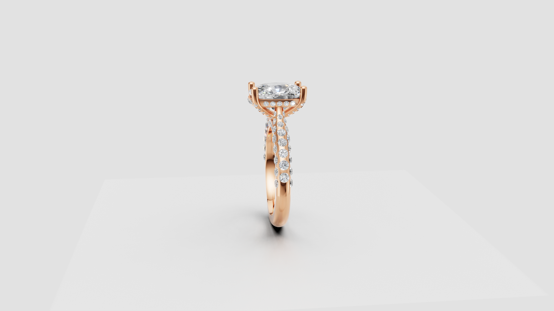 💍 Cushion-Cut Solitaire Engagement Ring | 14K Gold | DS IMPEX