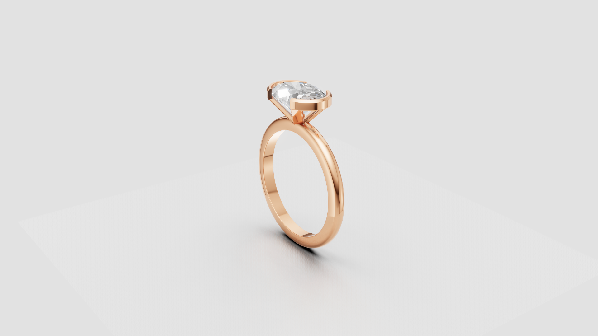 ✨ Oval-Cut Solitaire Ring | 18K Gold | DS IMPEX
