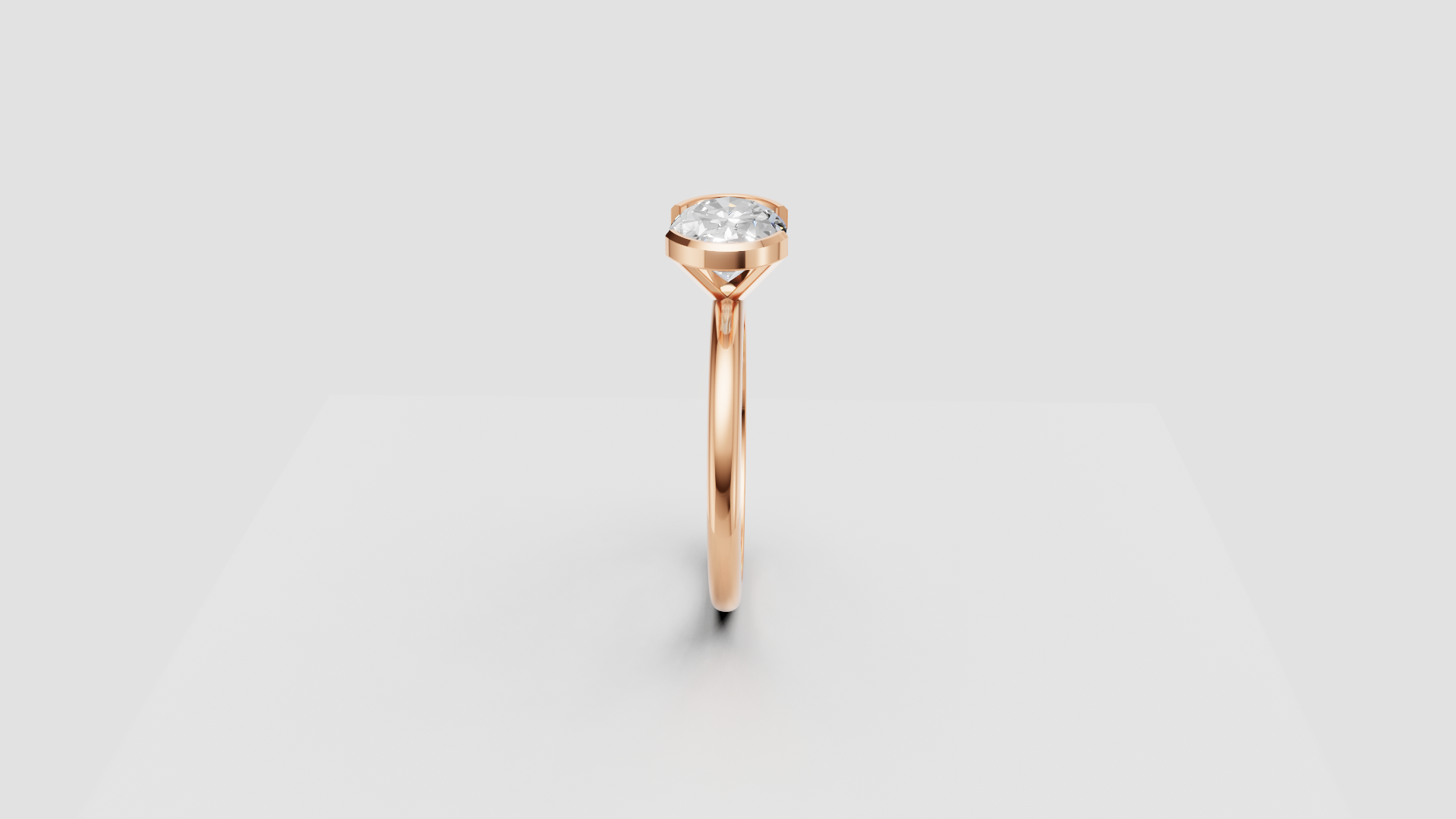 ✨ Oval-Cut Solitaire Ring | 18K Gold | DS IMPEX