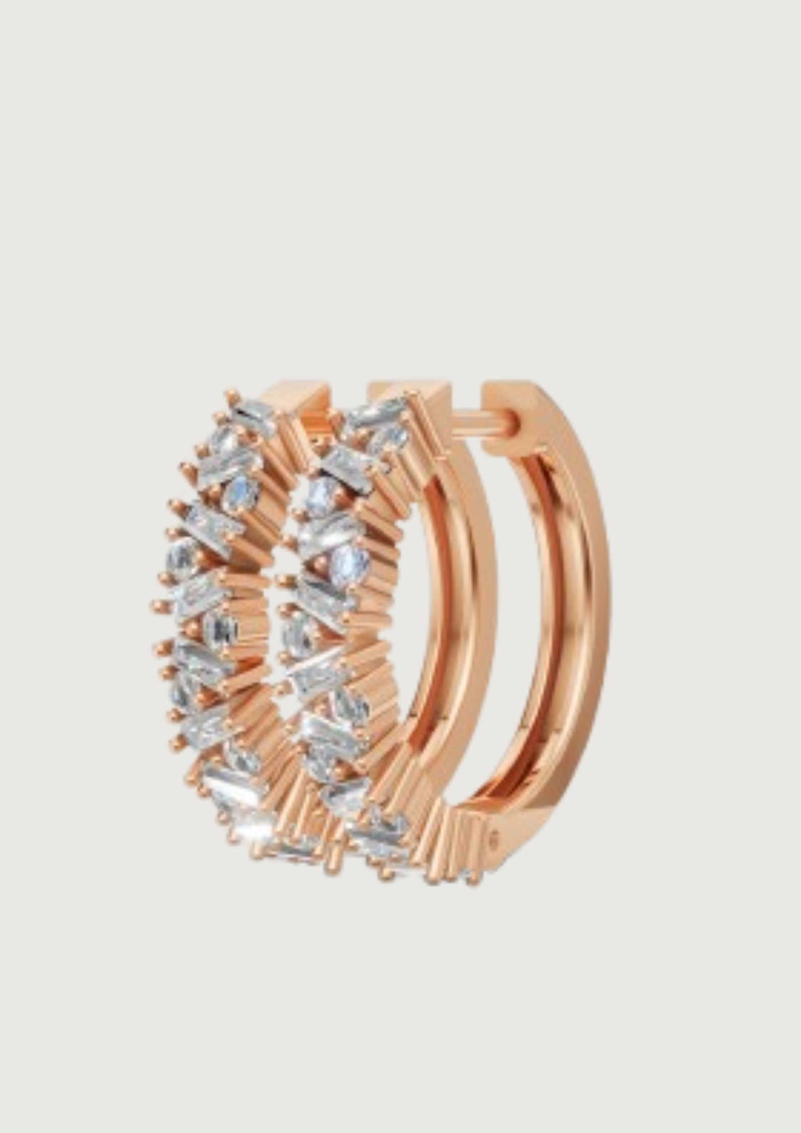 Marquise-Cut Hoop Earrings | 18K Gold | DS IMPEX