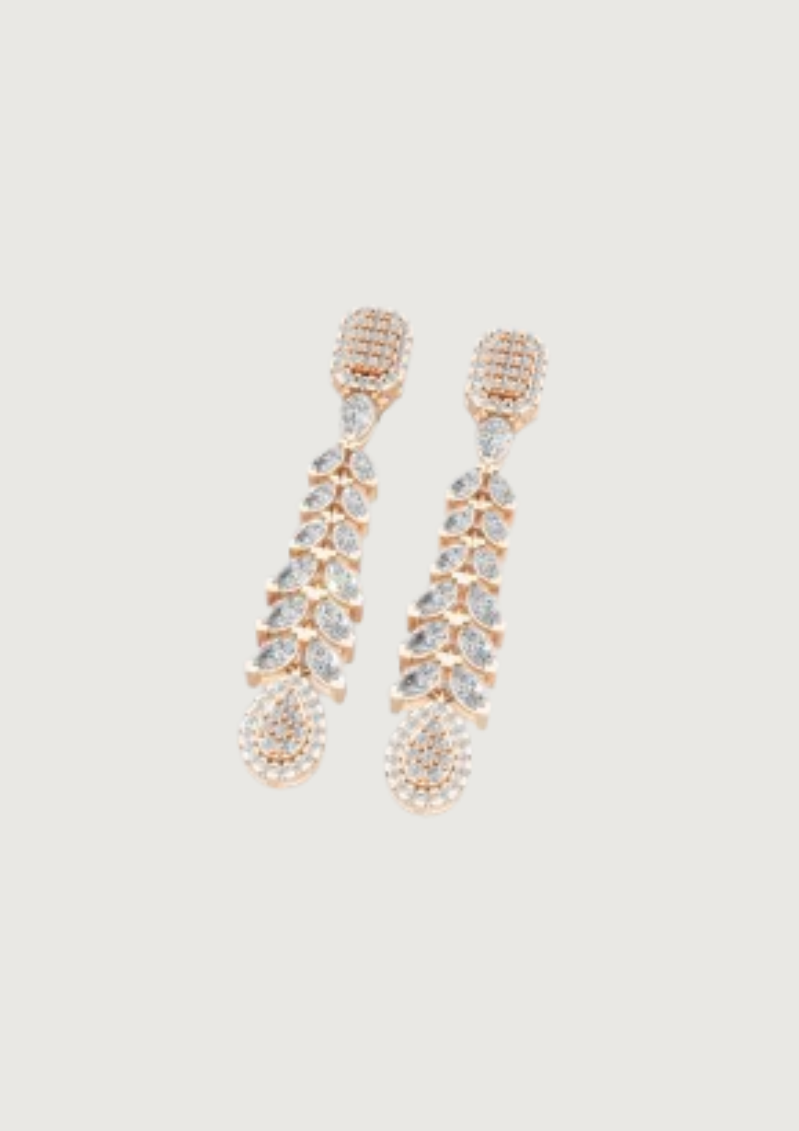 Royal Cascade Diamond Earrings | 18K Gold | DS IMPEX