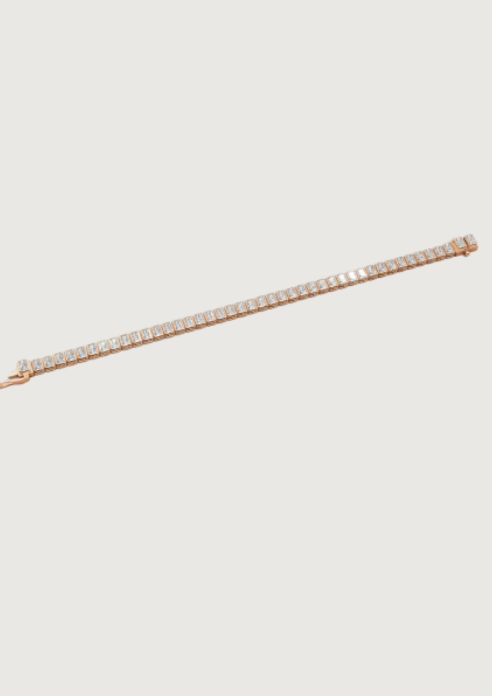 Baguette Cut Diamond Tennis Bracelet | 18K Gold | DS IMPEX