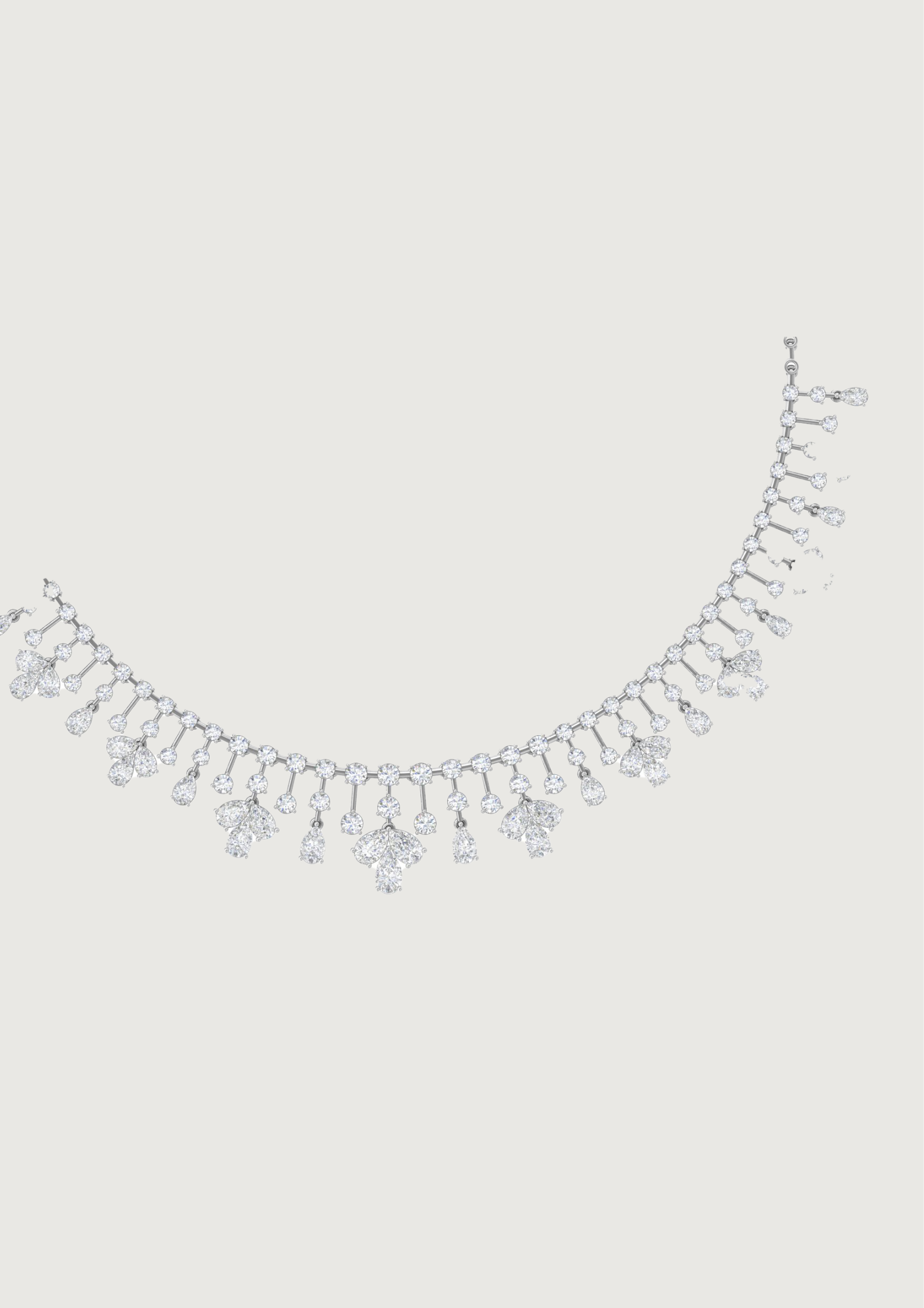 Celestial Cascade Diamond Necklace – A Symphony of Falling Stars 💎