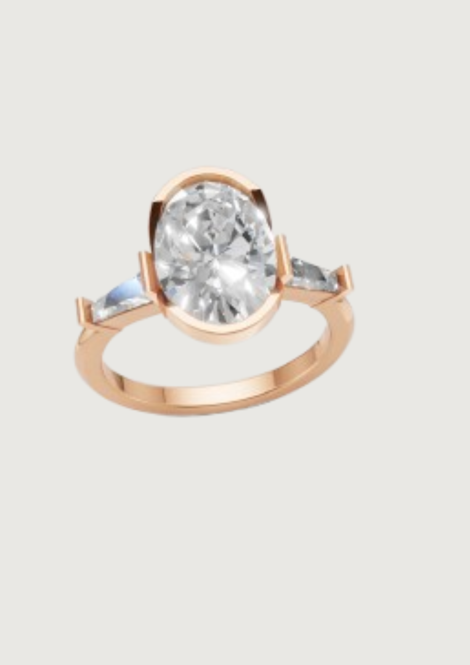 ✨ Oval Solitaire Engagement Ring – Classic 18K Gold | DS IMPEX