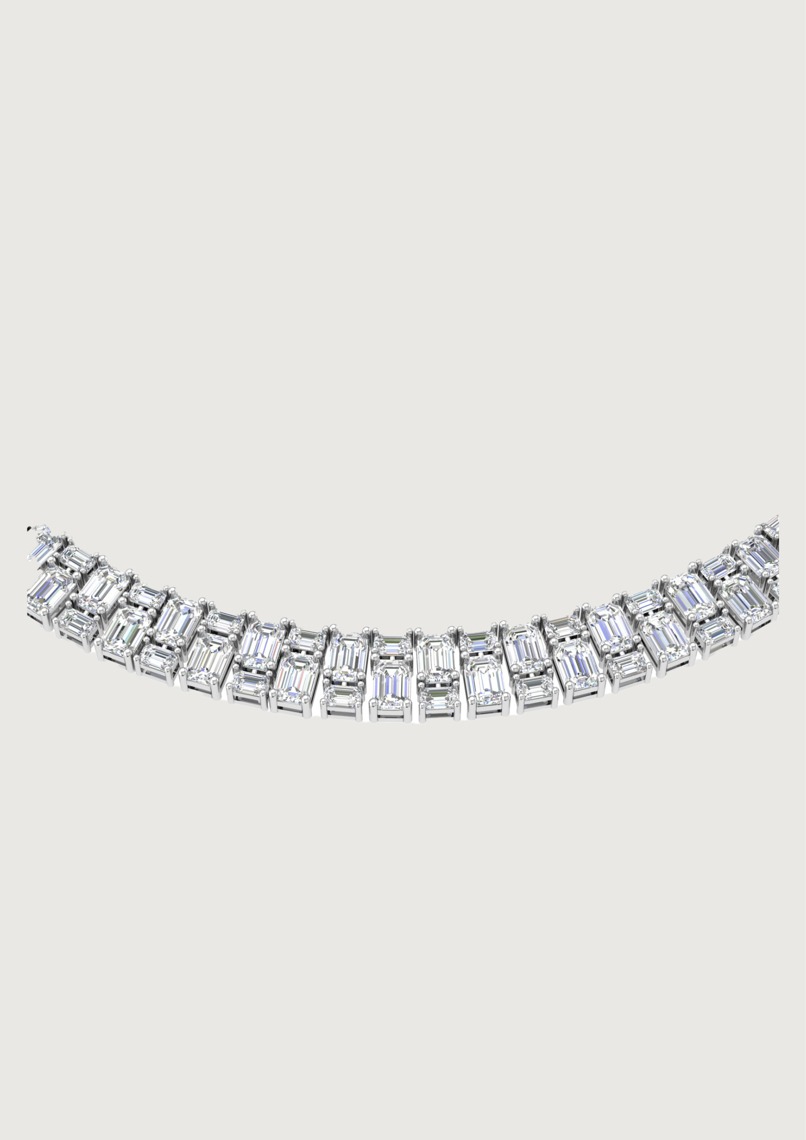 Luxe Lineage Baguette Diamond Necklace – Sleek. Bold. Iconic. 💎