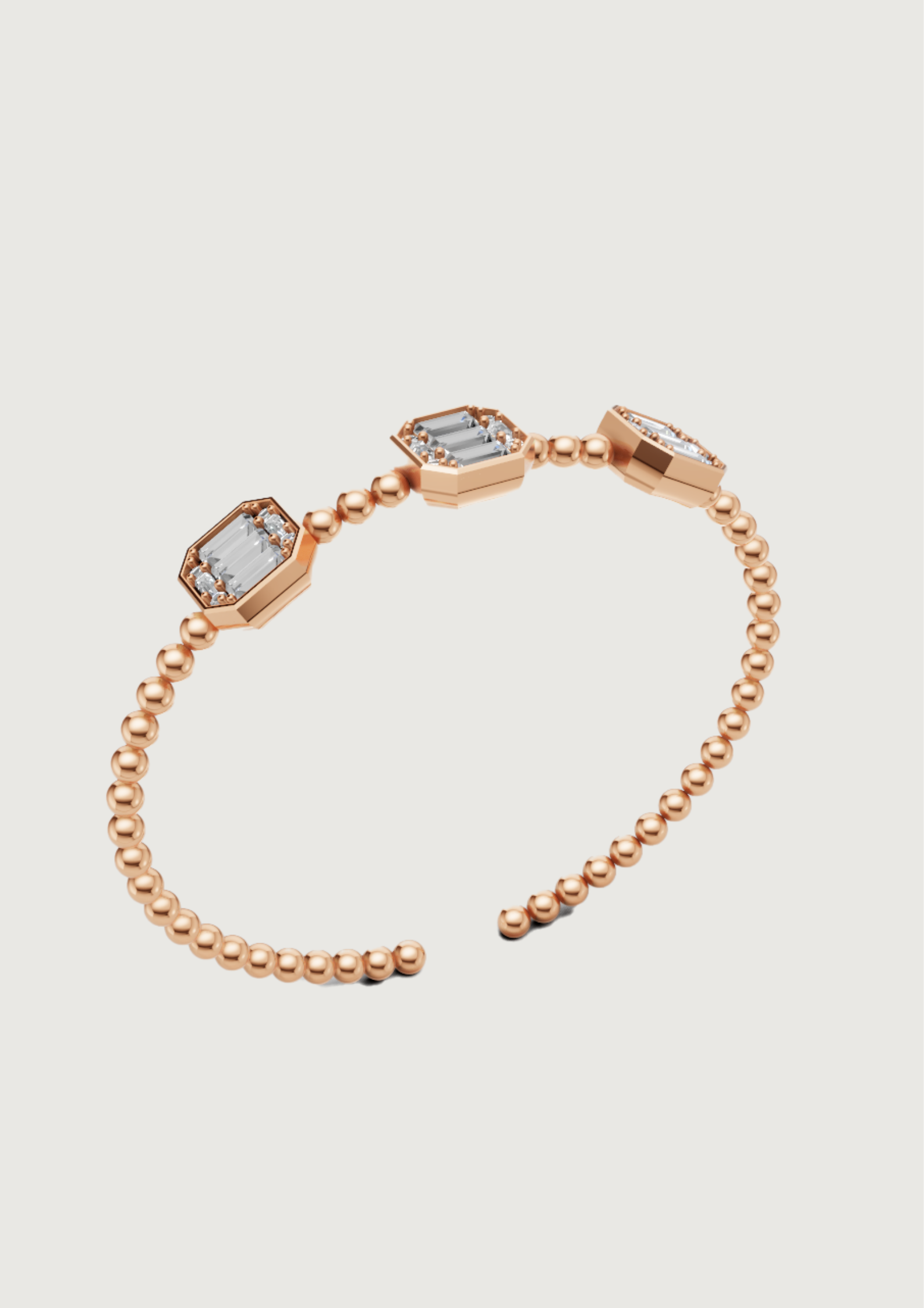 Classic Hexa Sparkle Beaded Gold Bracelet – Timeless Minimal Glam ✨