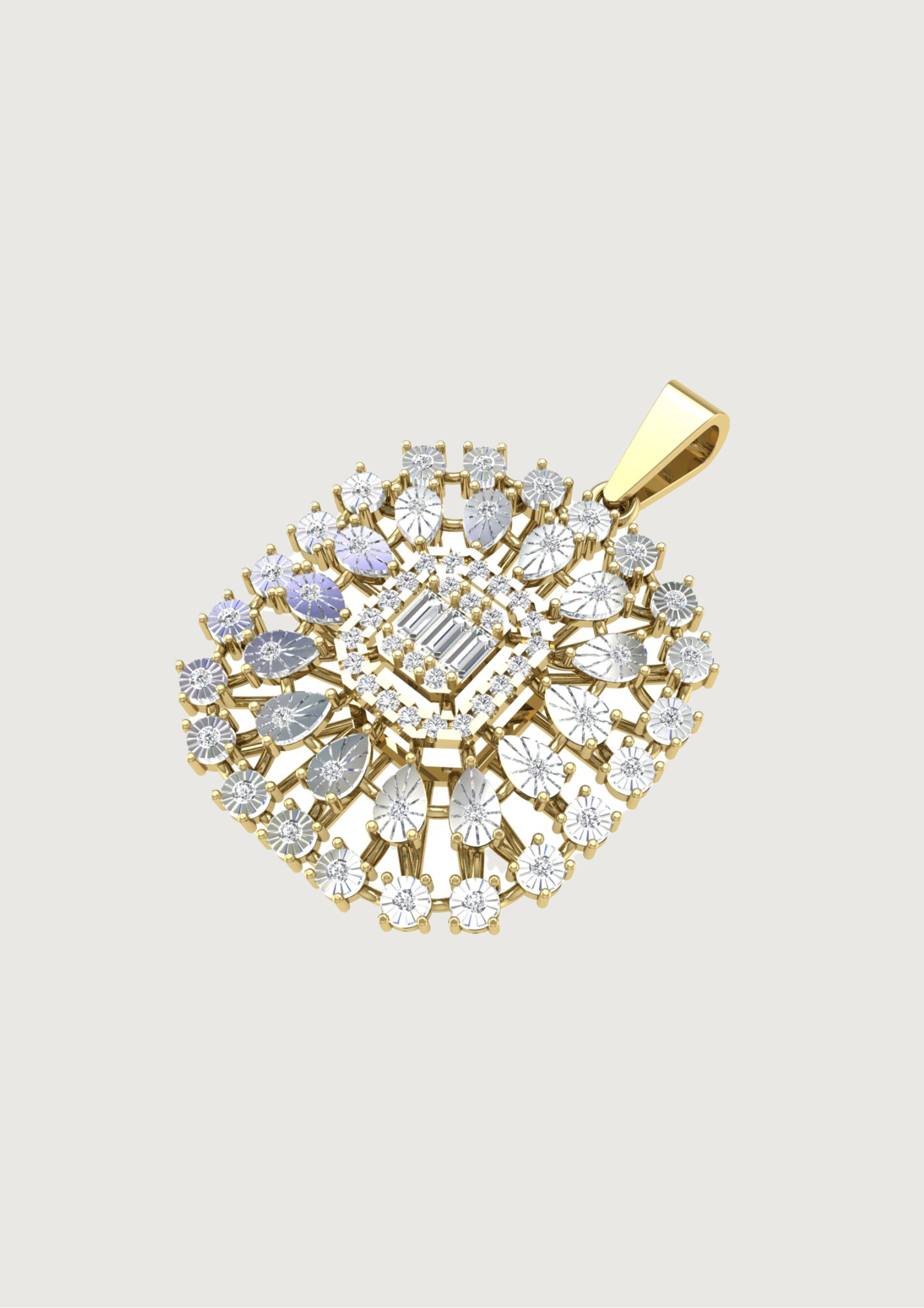 Radiance Royale Pendant – A Dazzling Harmony of Cuts & Brilliance