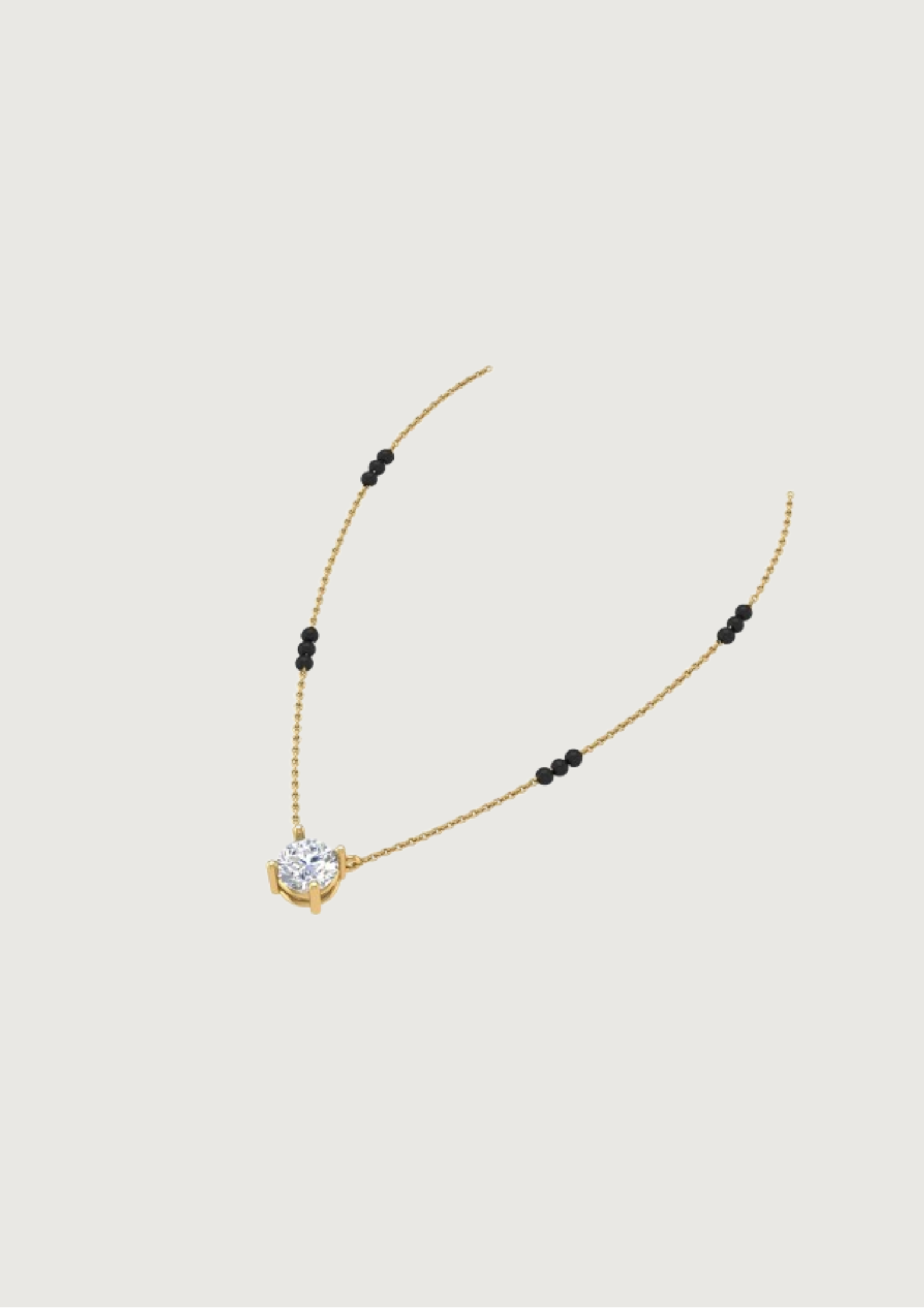 Saanvi – Solitaire Mangalsutra Necklace in Gold
