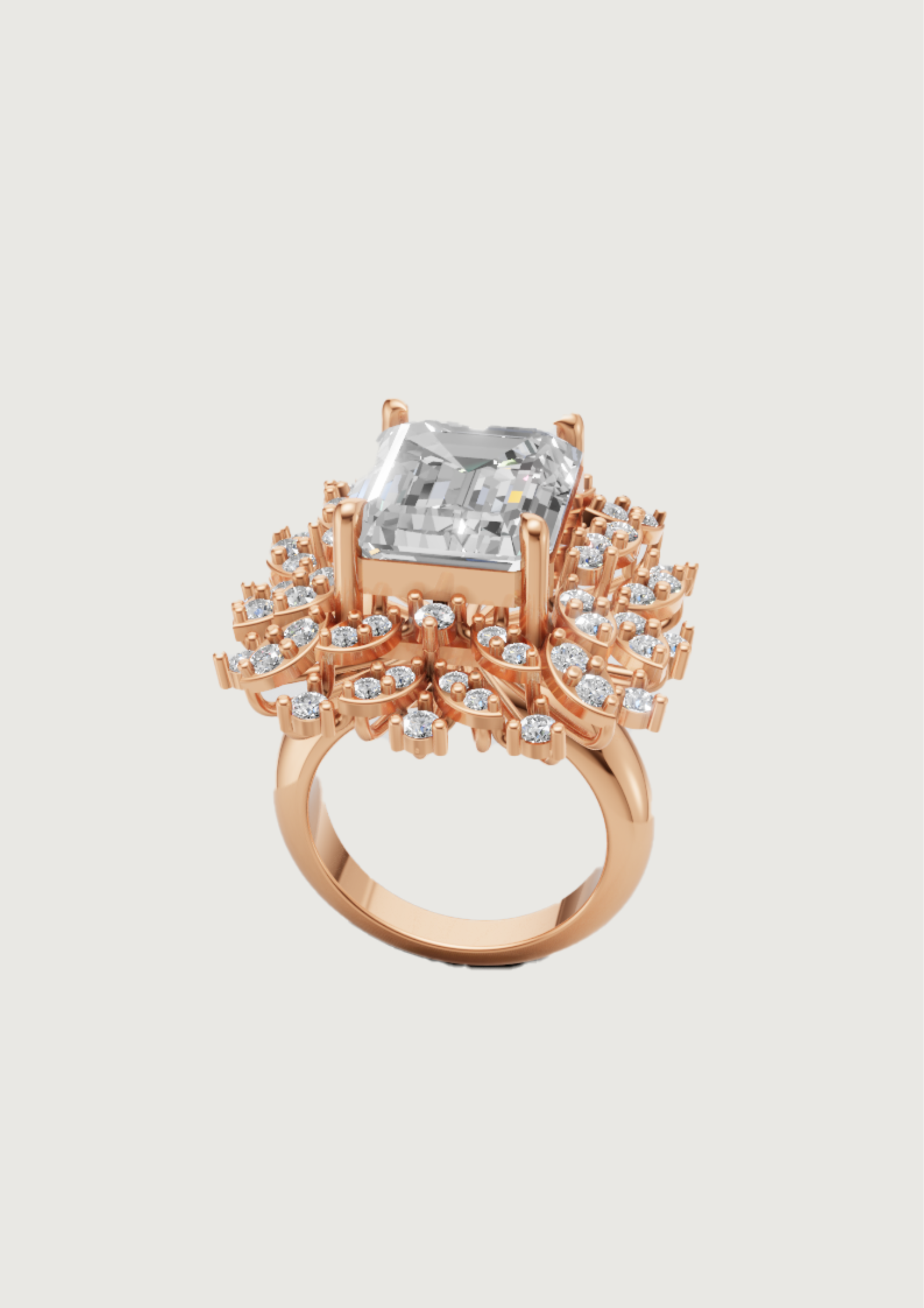 Royal Empress Statement Diamond Ring – Bold Regal Sparkle for Luxurious Moments 👑
