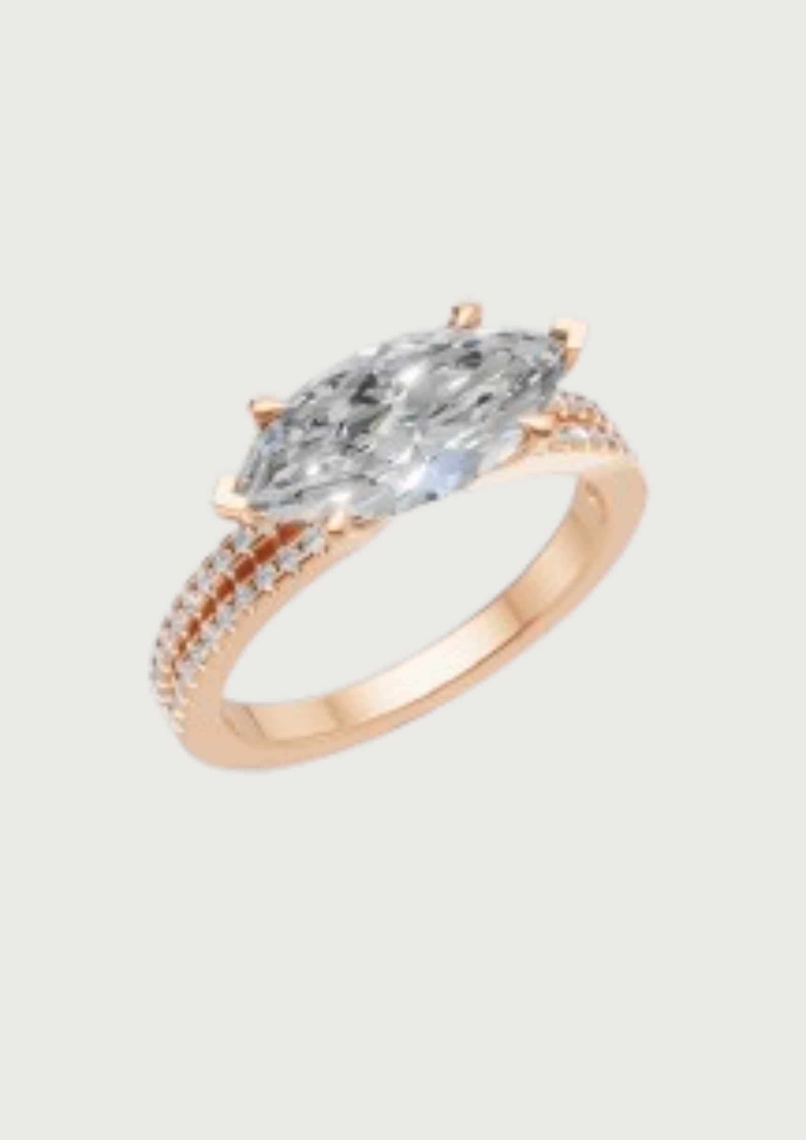 Regal Spark – Marquise Cut Solitaire Diamond Ring | DS IMPEX Signature