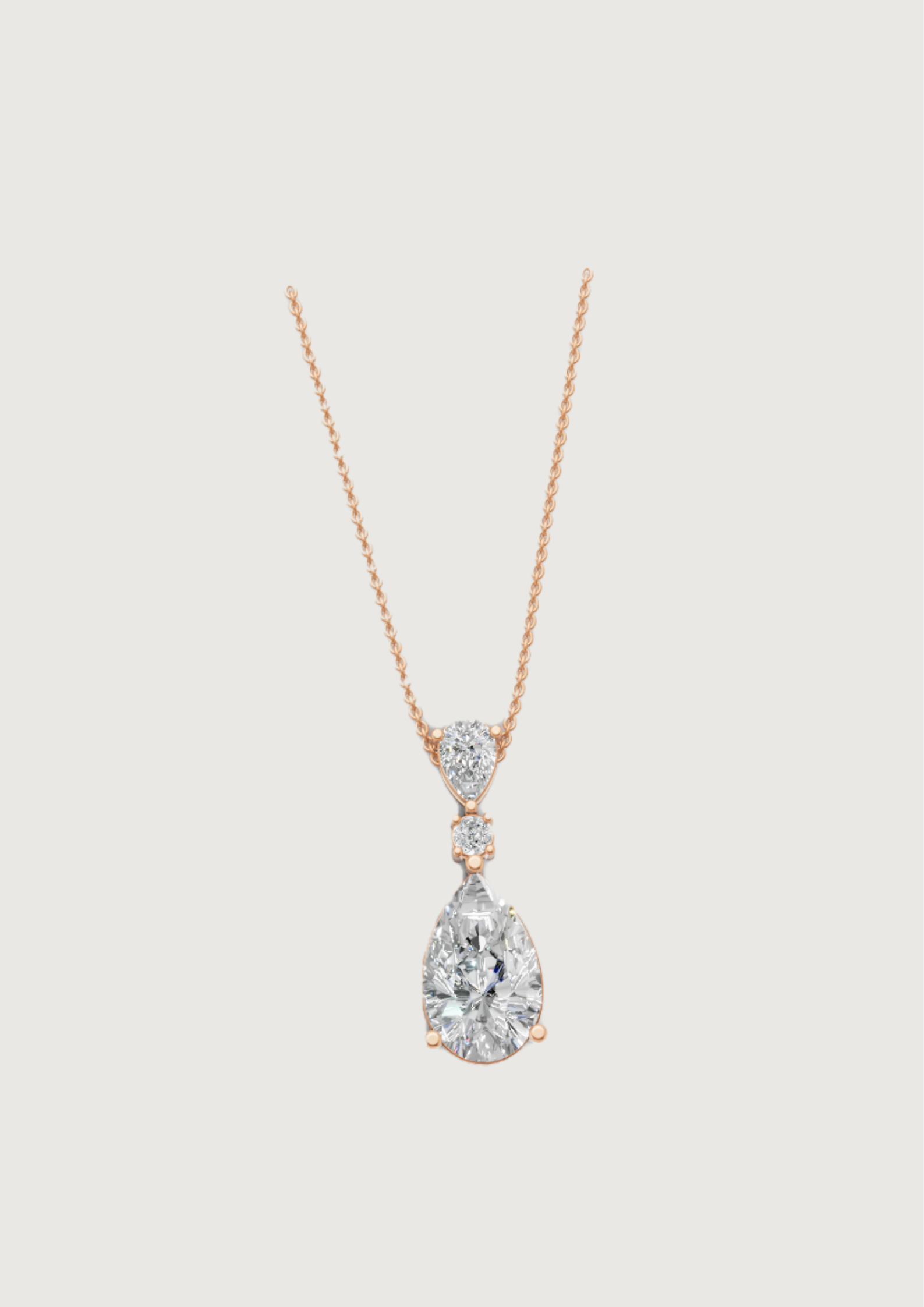 Seraphina Teardrop Diamond Pendant – A Sparkle of Poise and Purity