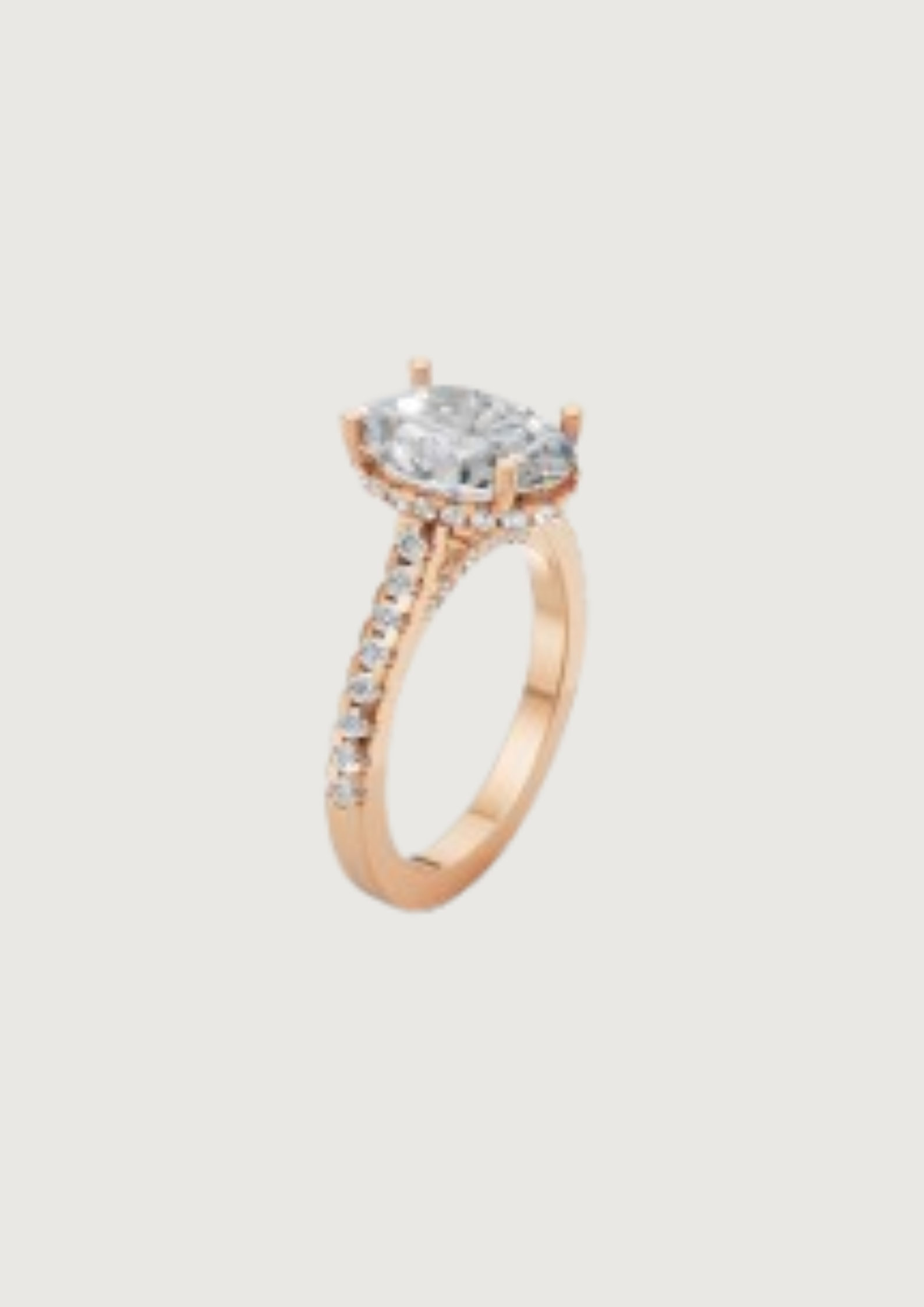 🌹 Rose Radiance – Oval Solitaire Diamond Ring | DS IMPEX Signature
