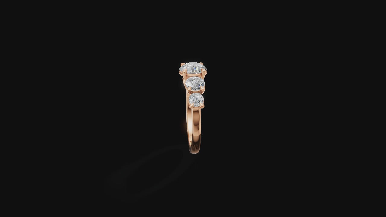 🌹 Radiant Quartet – Four-Stone Diamond Ring | DS IMPEX Signature