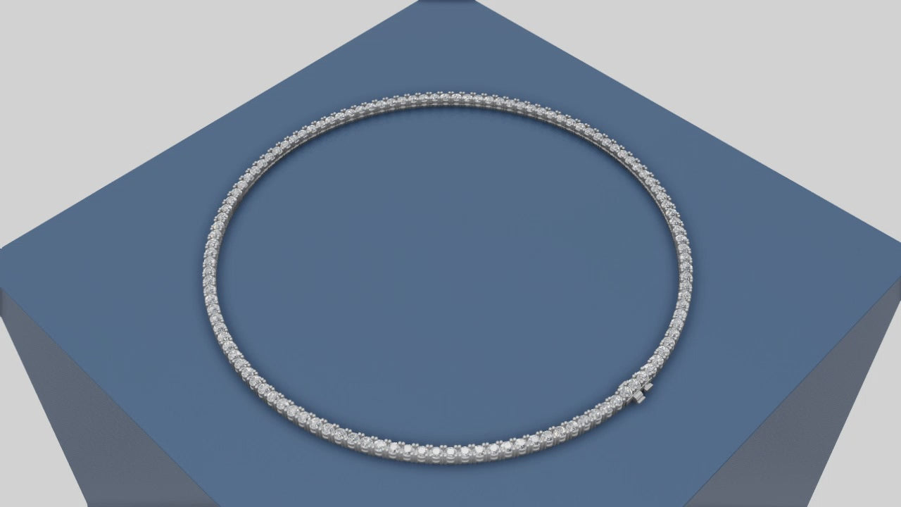 Celeste Tennis Necklace – Classic Elegance in Every Sparkle