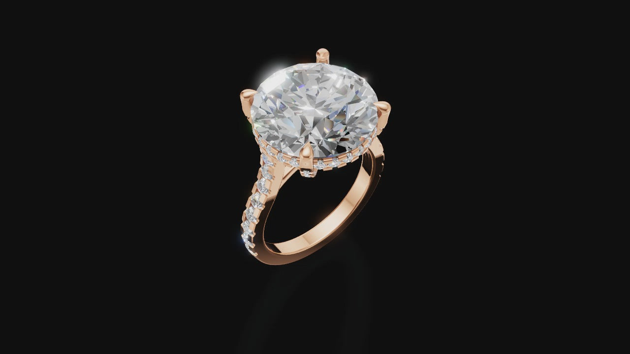 ✨ Eternal Spark – Round Brilliant Solitaire Ring | DS IMPEX Signature