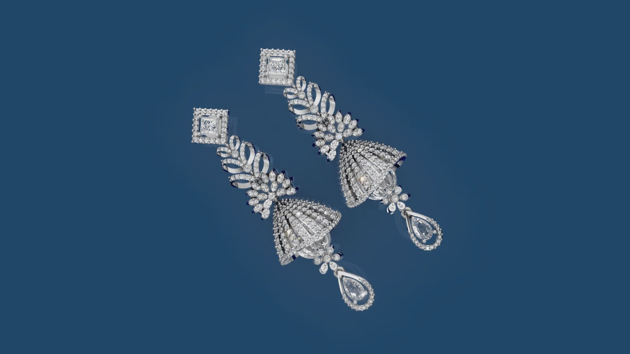 Royal Emerald Jhumka Earrings – A Symphony of Tradition & Elegance