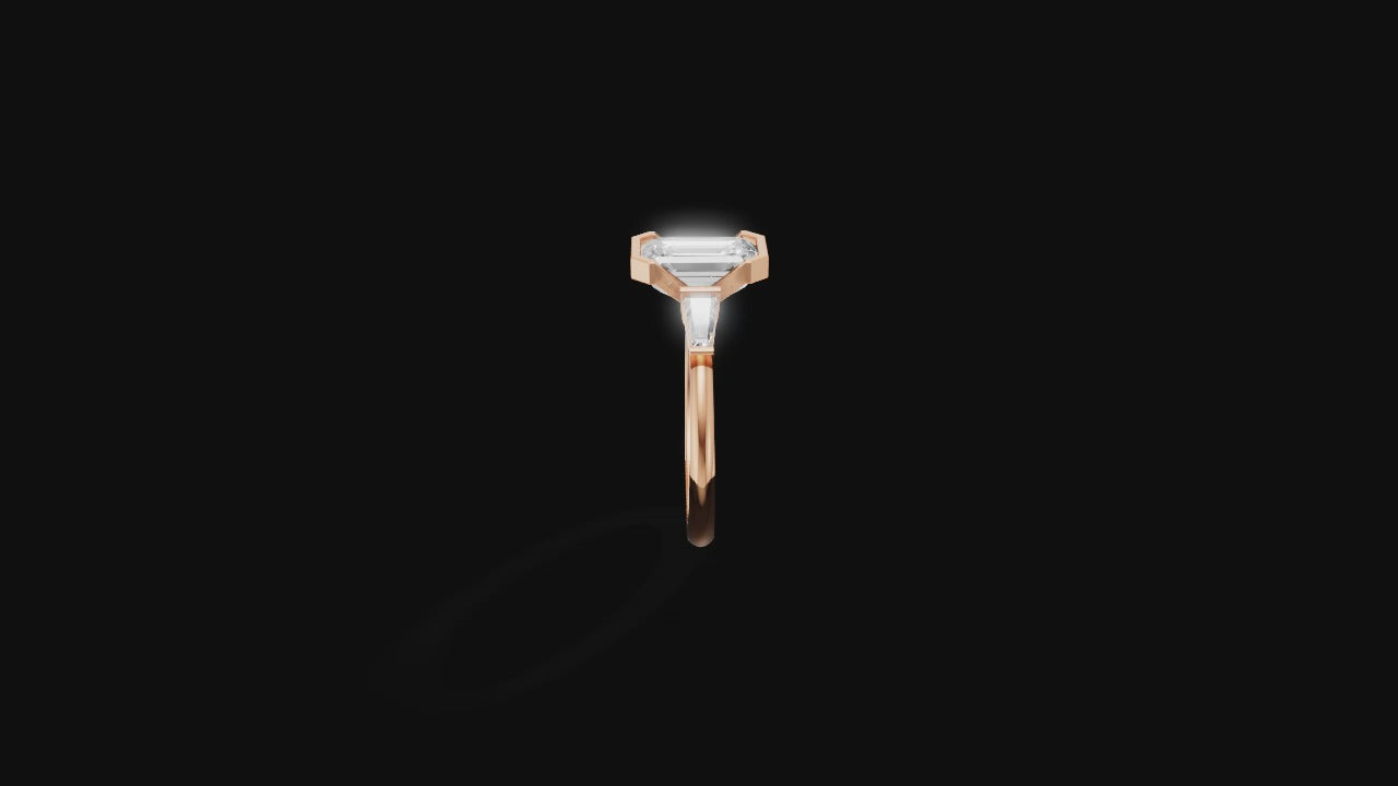 💎 Emerald Elegance – Radiant Cut Diamond Ring | DS IMPEX Signature