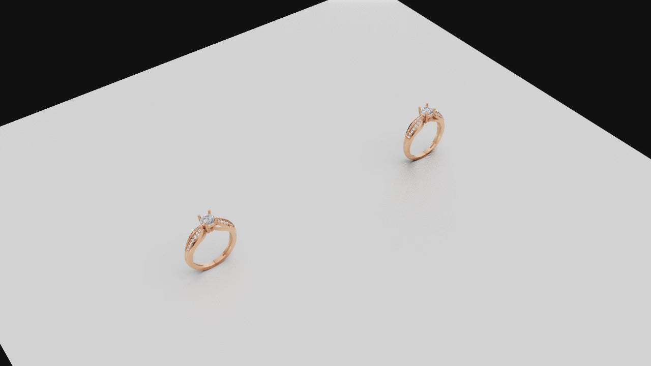 Golden Bloom Split Shank Ring – Radiant Classic Elegance