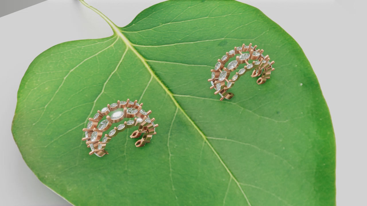 Marquise Elegance Eternity Band – Rose Gold Brilliance