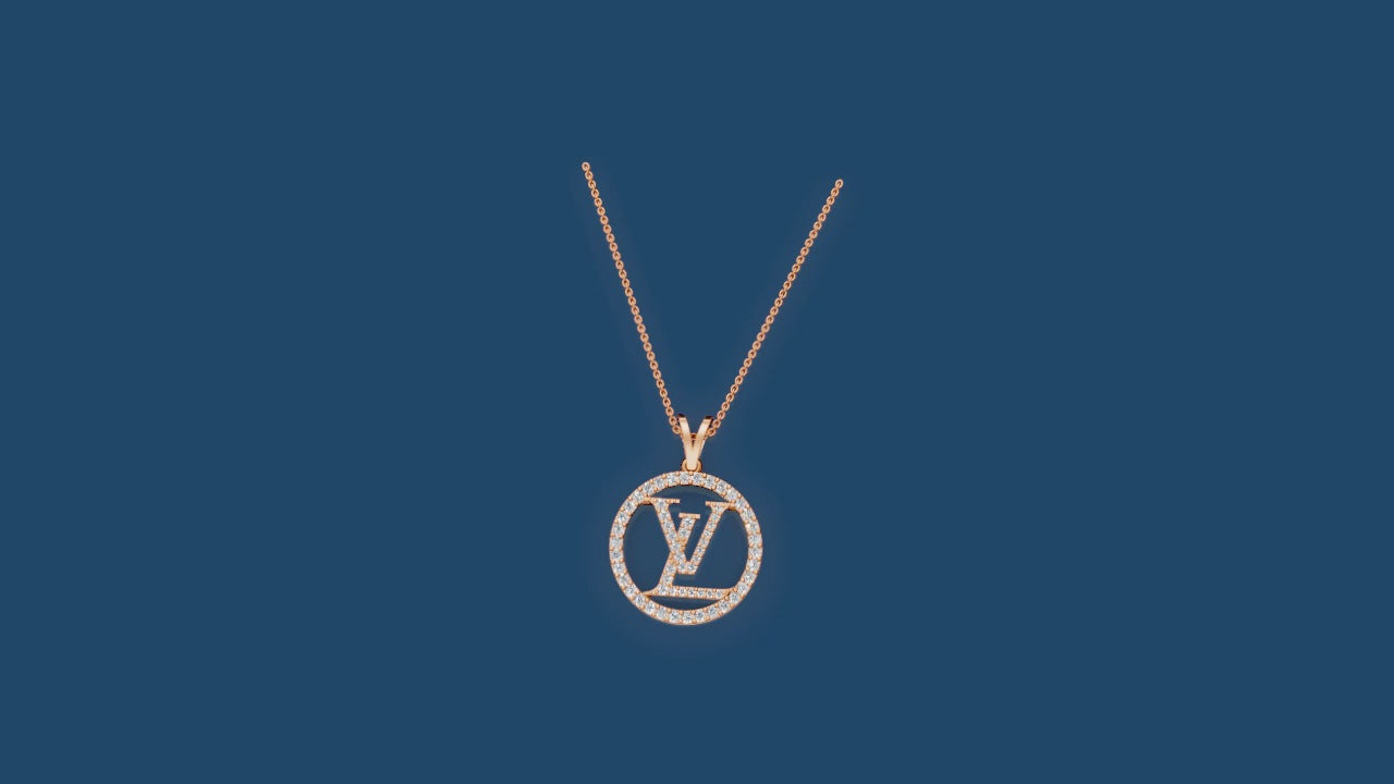 Signature Monogram Pendant – Sparkle with Iconic Sophistication