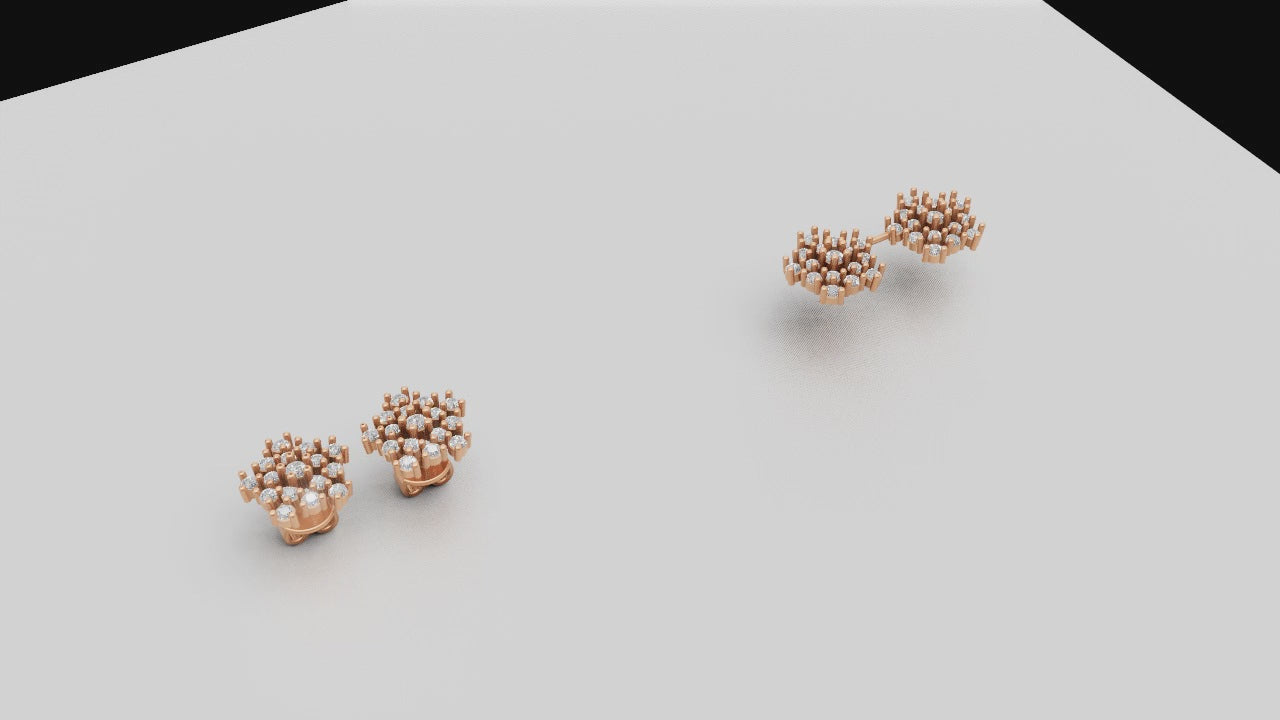 Snowdrop Sparkle Studs – Frozen Elegance Collection
