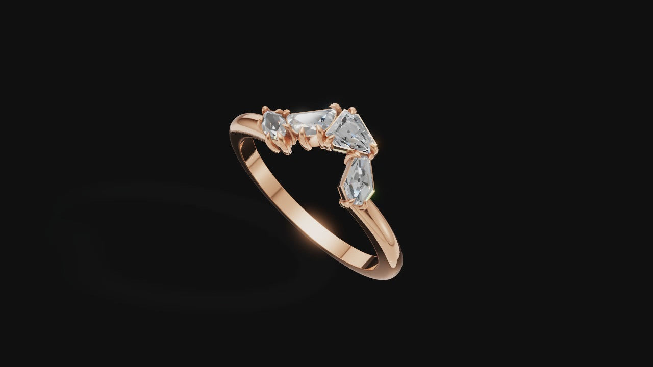 🌟 Trinity Glow – Three Stone Marquise Diamond Ring | DS IMPEX Signature
