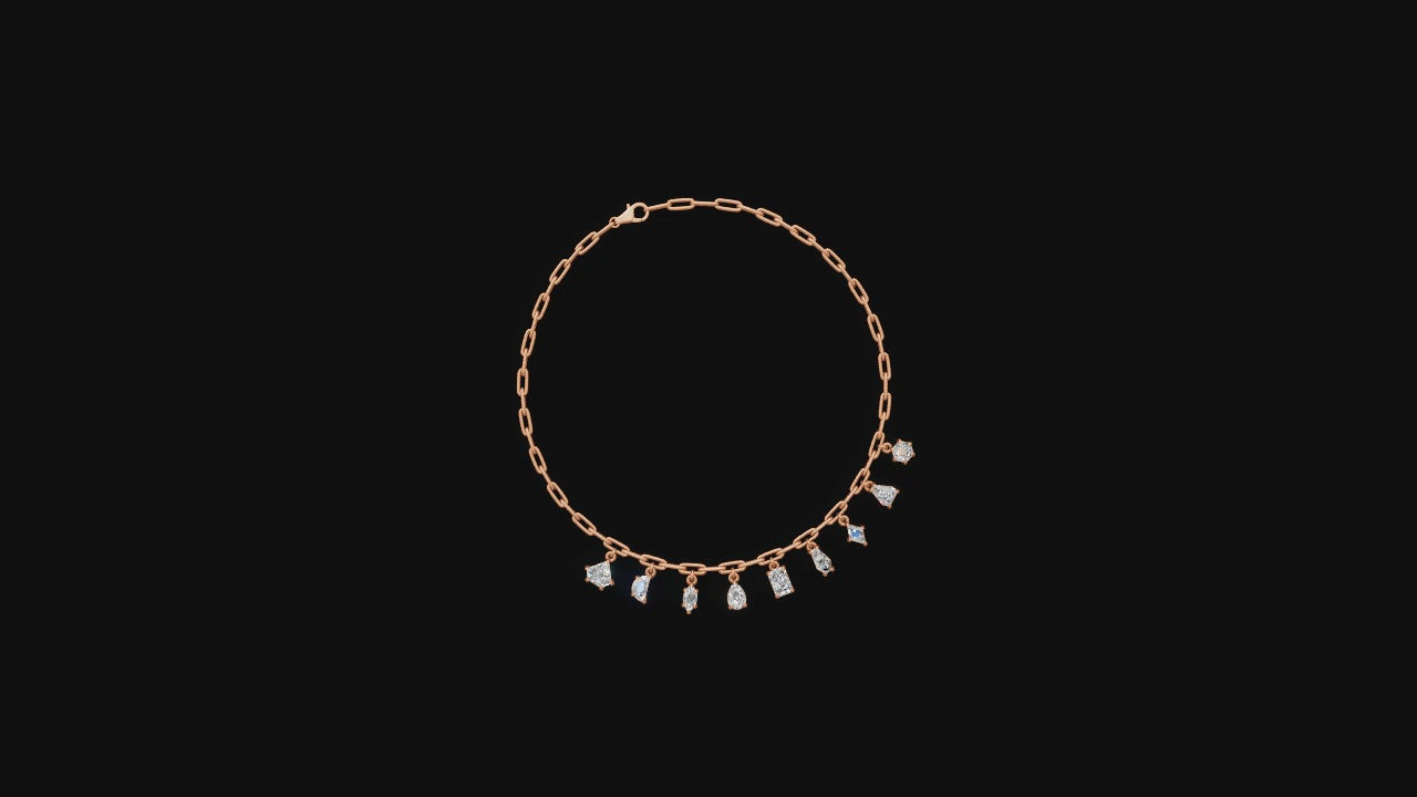 ✨ Modern Minimalist Diamond Charm Necklace | DS IMPEX